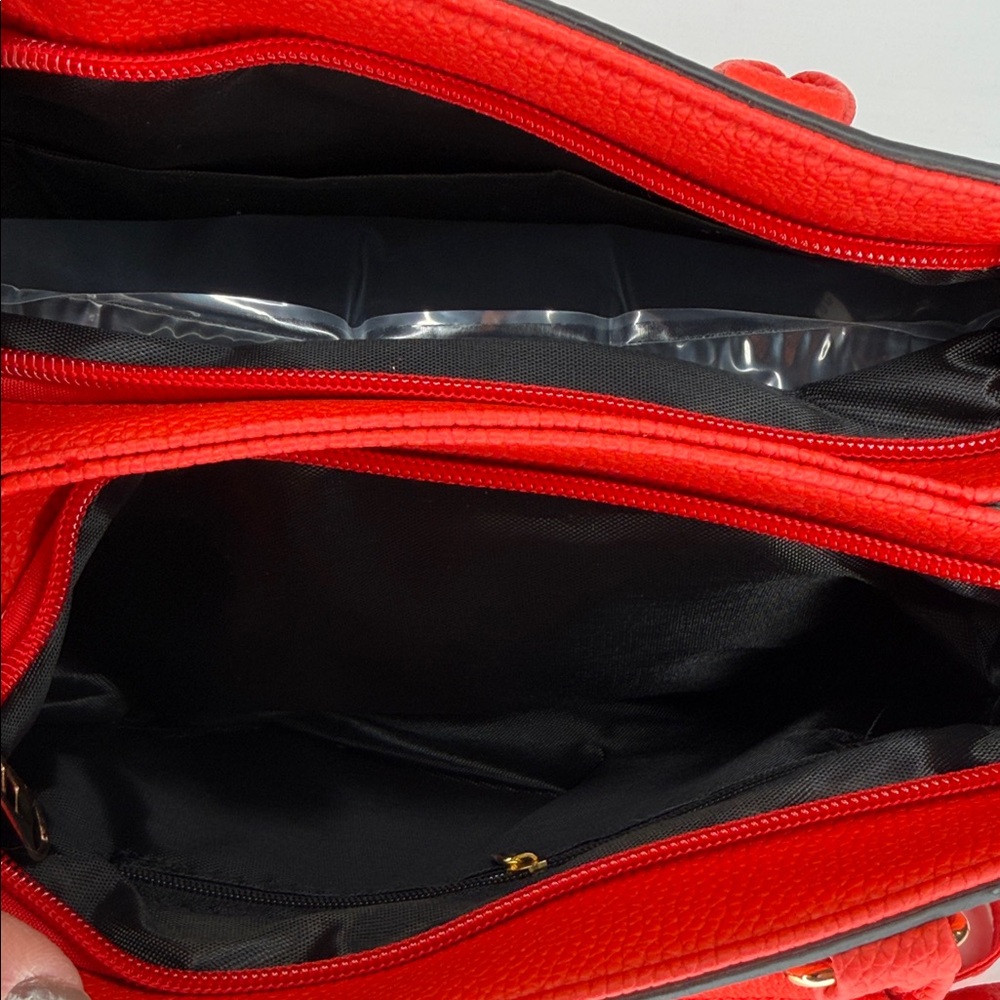 Source Unknown Vibrant Red Satchel - image 6